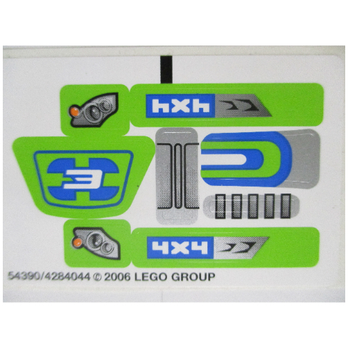 Sticker Sheet for Set 8663-1, Sheet 2 for Set 6111-1