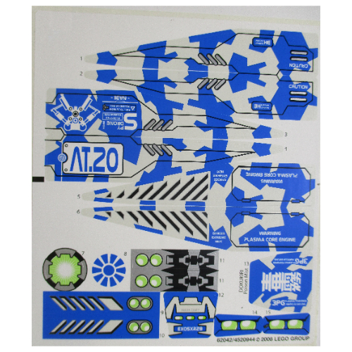 Sticker Sheet for Set 8118-1