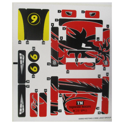Sticker Sheet for Set 8159-1