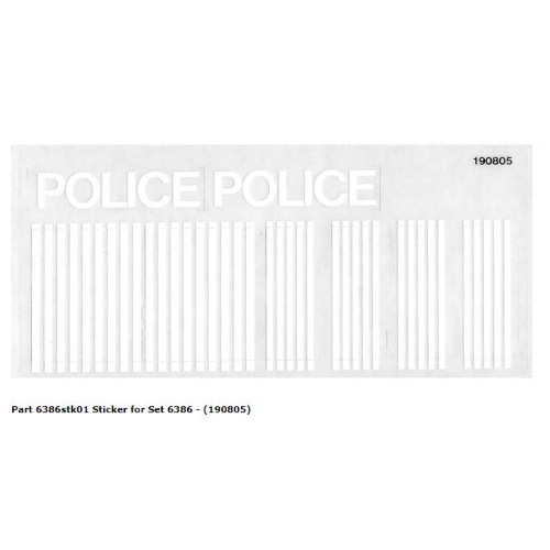 Sticker Sheet for Set 6386-1