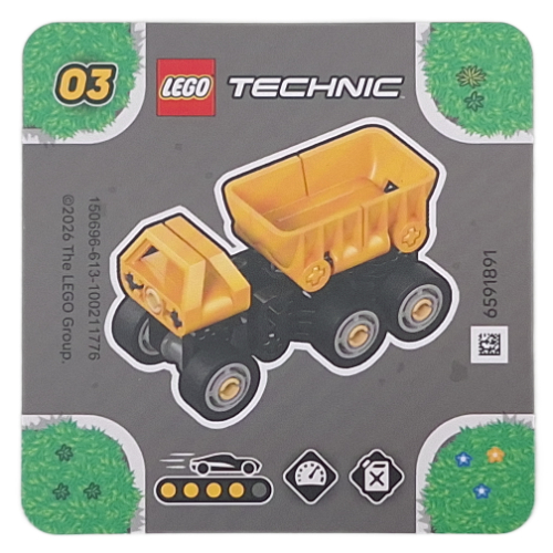 LEGO onderdeel Activity Card for Set 42233-3 6591891