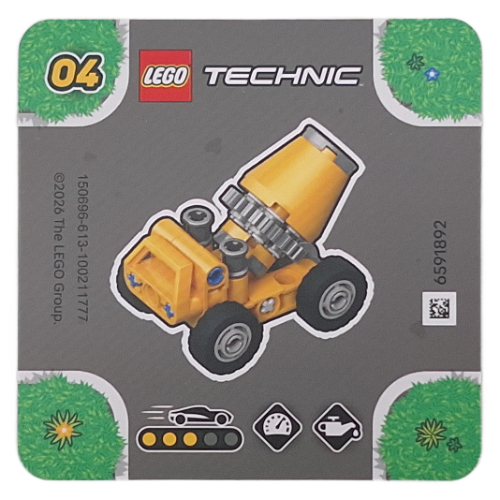 LEGO onderdeel Activity Card for Set 42233-4 6591892