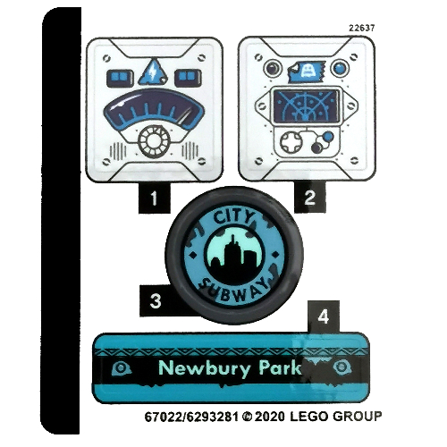 Image of part Sticker Sheet for Set 70427-1