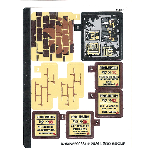 Image of part Sticker Sheet for Set 75966-1