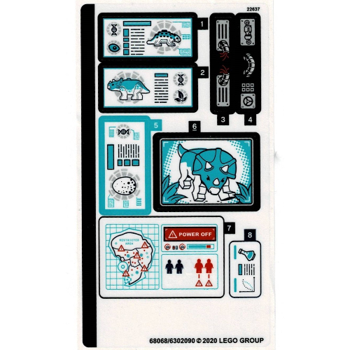 Image of part Sticker Sheet for Set 75939-1