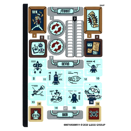 Image of part Sticker Sheet for Set 75551-1