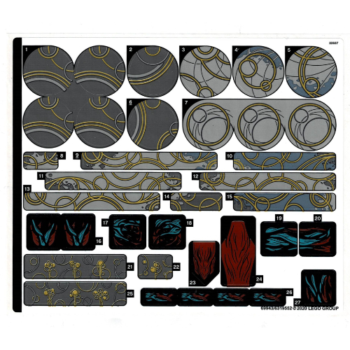 Image of part Sticker Sheet for Set 76156-1