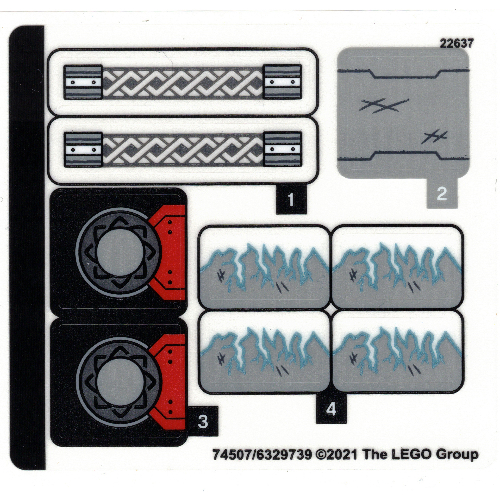 Image of part Sticker Sheet for Set 76169-1