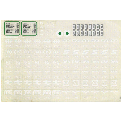 Sticker Sheet for Set 7715-1