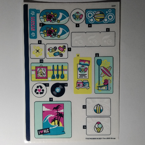 Sticker Sheet for Set 41693-1