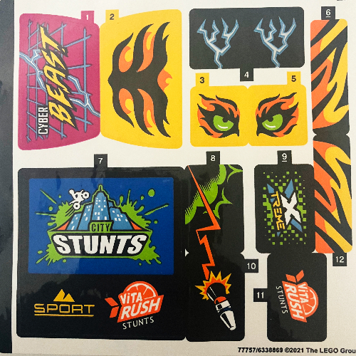 Sticker Sheet for Set 60295-1