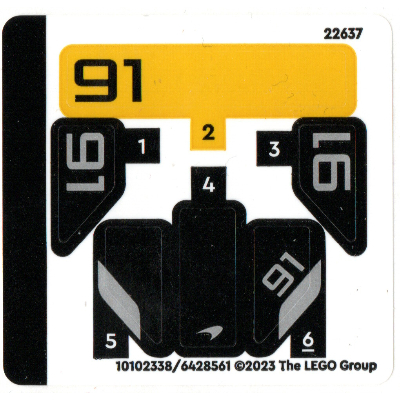 Image of part Sticker Sheet for Set 30657-1