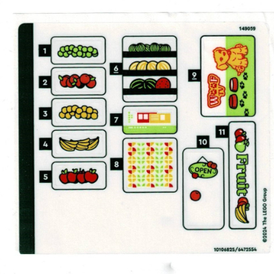 Image of part Sticker Sheet for Set 40684-1