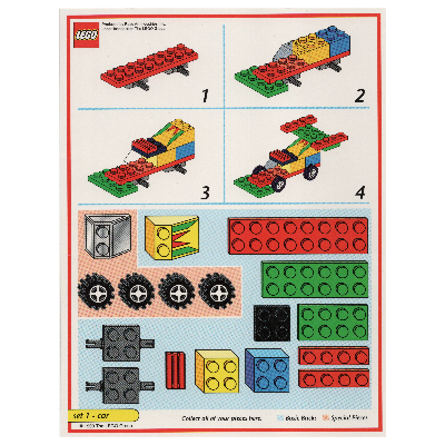 Creator Board Game Model Card (Red): Car