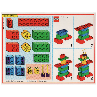 Creator Board Game Model Card (Red): Robot
