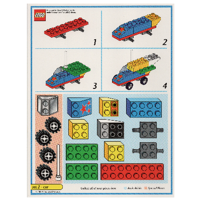 Creator Board Game Model Card (Blue): Car