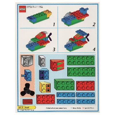 Creator Board Game Model Card (Blue): Boat