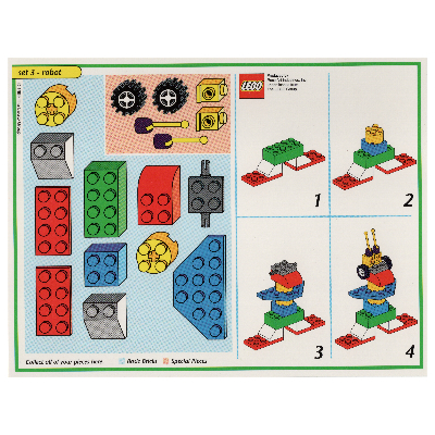 Creator Board Game Model Card (Green): Robot