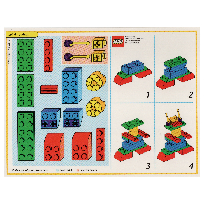 Creator Board Game Model Card (Yellow): Robot