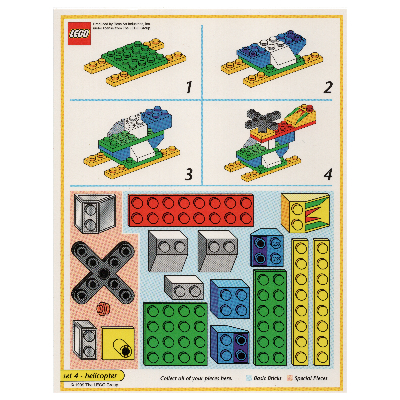 Creator Board Game Model Card (Yellow): Helicopter