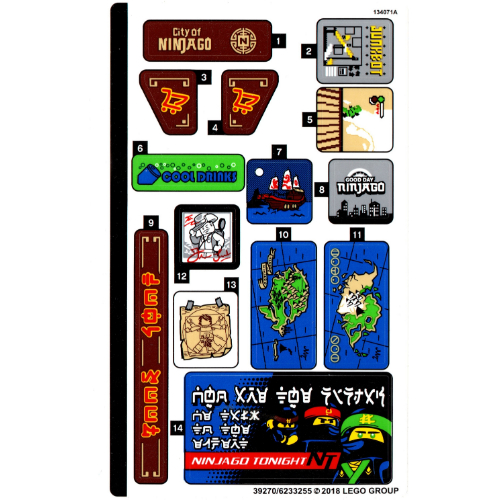 Image of part Sticker Sheet 2 for Set 70657-1