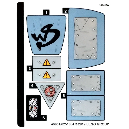 Image of part Sticker Sheet for Set 70829-1