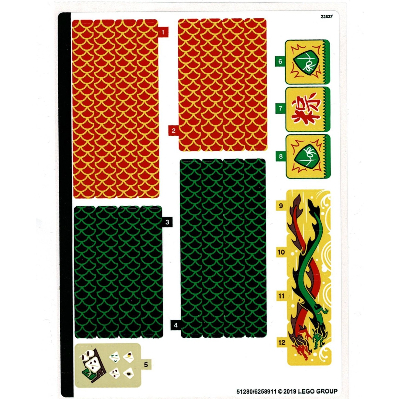 Image of part Sticker Sheet for Set 80103-1