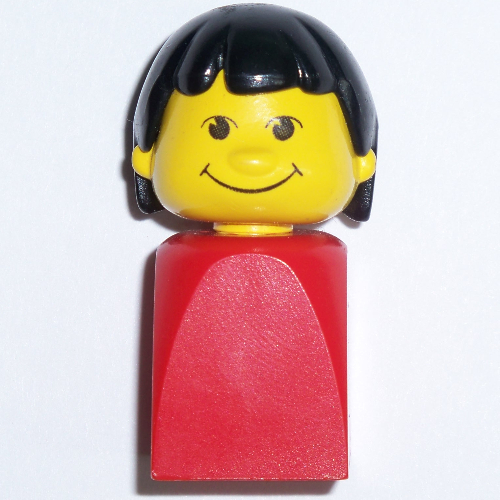 Basic Figure Finger Puppet Female [Red, Black Hair]