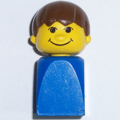 Basic Figure Finger Puppet Male [Blue, Brown Hair]