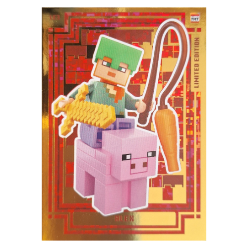 Trading Card, Minecraft Series 2 Boom-Bastic, Gold Card - Alex