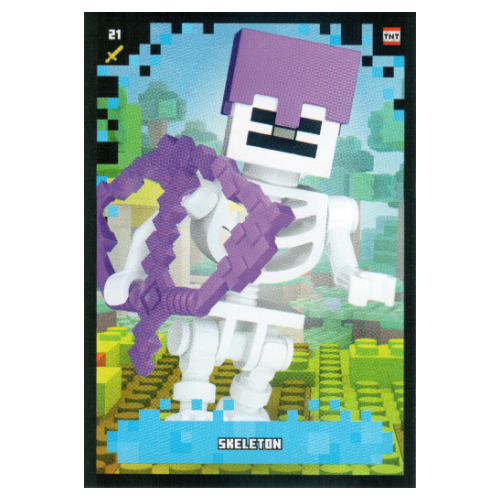 Trading Card, Minecraft Series 2 Boom-Bastic, Standard Card - Skeleton