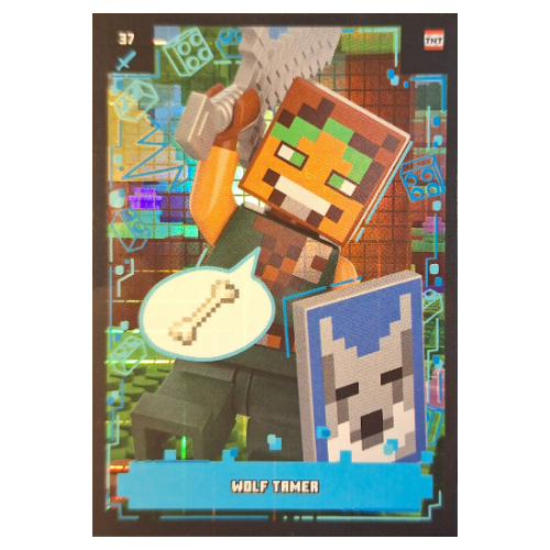 Trading Card, Minecraft Series 2 Boom-Bastic, Standard Card - Wolf Tamer (Foil)