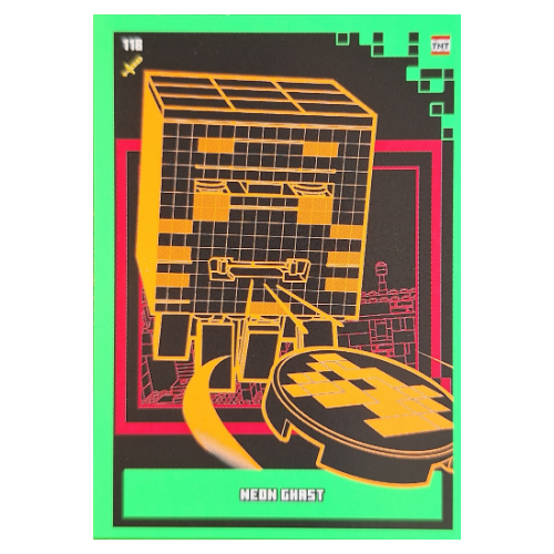 Trading Card, Minecraft Series 2 Boom-Bastic, Standard Card - Neon Ghast