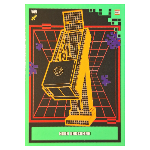 Trading Card, Minecraft Series 2 Boom-Bastic, Standard Card - Neon Enderman