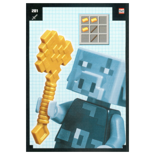 Trading Card, Minecraft Series 2 Boom-Bastic, Standard Card - Golden Axe