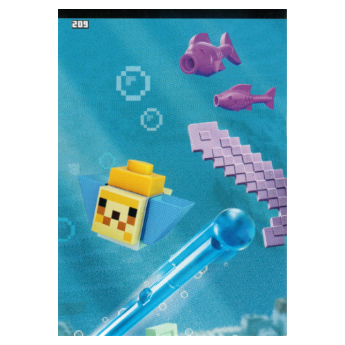 Trading Card, Minecraft Series 2 Boom-Bastic, Standard Card - Underwater Adventure
