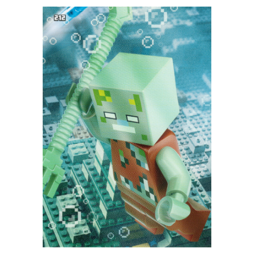 Trading Card, Minecraft Series 2 Boom-Bastic, Standard Card - Underwater Adventure