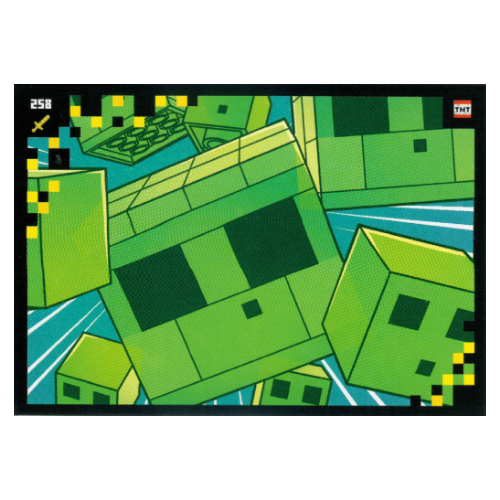 Trading Card, Minecraft Series 2 Boom-Bastic, Standard Card - Slime-Attack