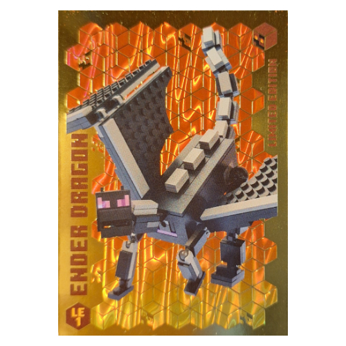 Trading Card, Minecraft Series 3 On Fire, Gold Card - Ender Dragon