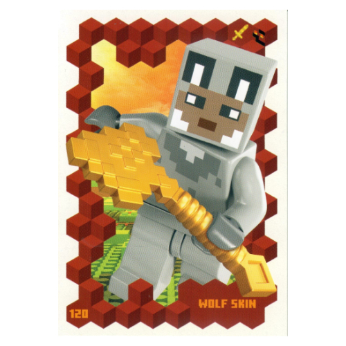 Trading Card, Minecraft Series 3 On Fire, Standard Card - Wolf Skin
