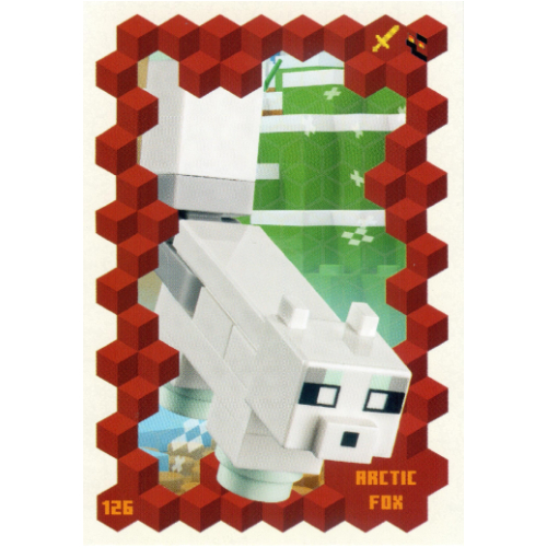 Trading Card, Minecraft Series 3 On Fire, Standard Card - Arctic Fox