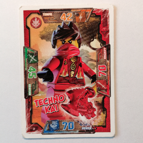 Trading Card, Ninjago Game Series 1 [German] - 3 Techno Kai