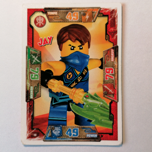 Trading Card, Ninjago Game Series 1 [German] - 16 Jay