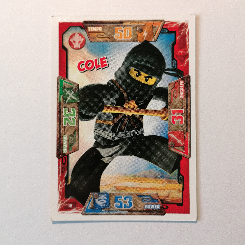 Trading Card, Ninjago Game Series 1 [German] - 19 Cole