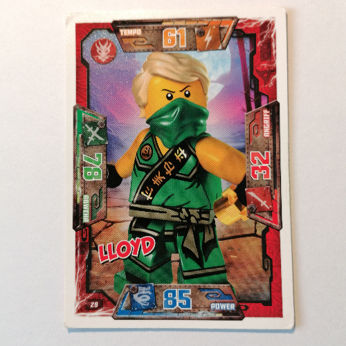 Trading Card, Ninjago Game Series 1 [German] - 29 Lloyd