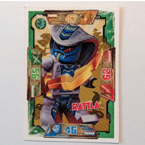Trading Card, Ninjago Game Series 1 [German] - 89 Rattla