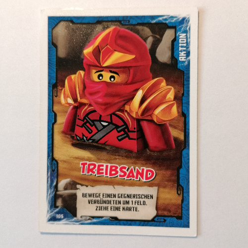 Trading Card, Ninjago Game Series 1 [German] - 105 Treibsand