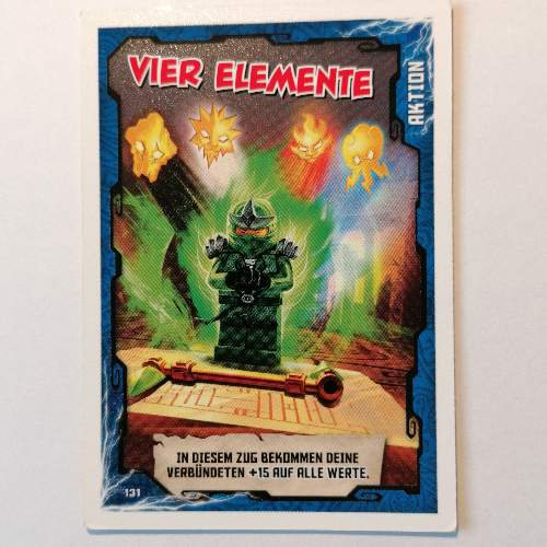 Trading Card, Ninjago Game Series 1 [German] - 131 Vier Elemente