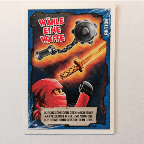 Trading Card, Ninjago Game Series 1 [German] - 135 Wähle eine Waffe