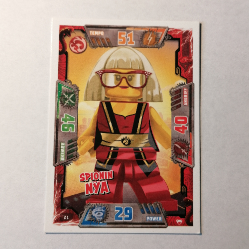 Trading Card, Ninjago Game Series 2 [German] - 21 Spionin Nya